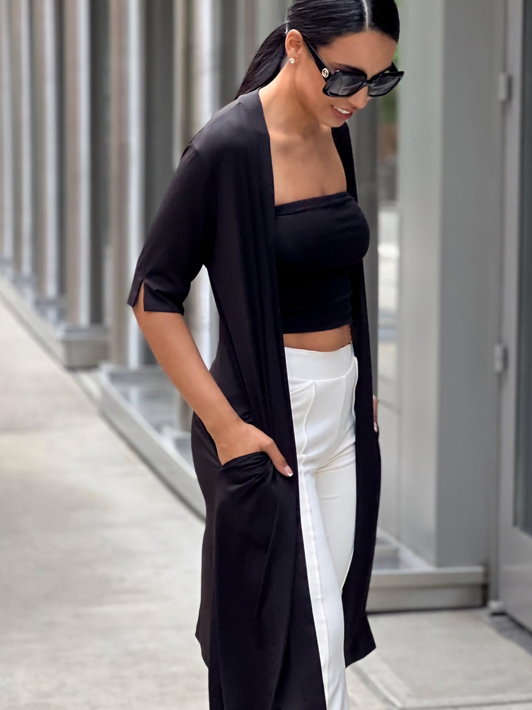 The Hanover Jersey Long Cardigan
