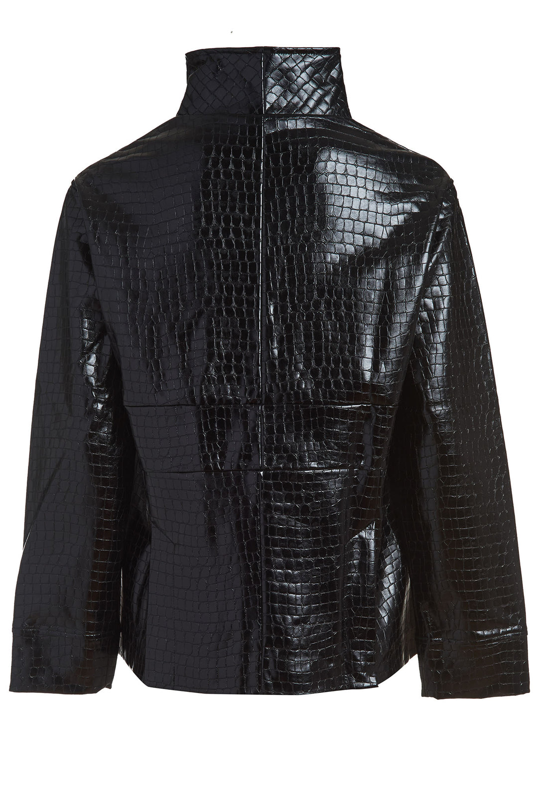 Vegan Leather Embossed Jacket - The Laight - DuetteNYC