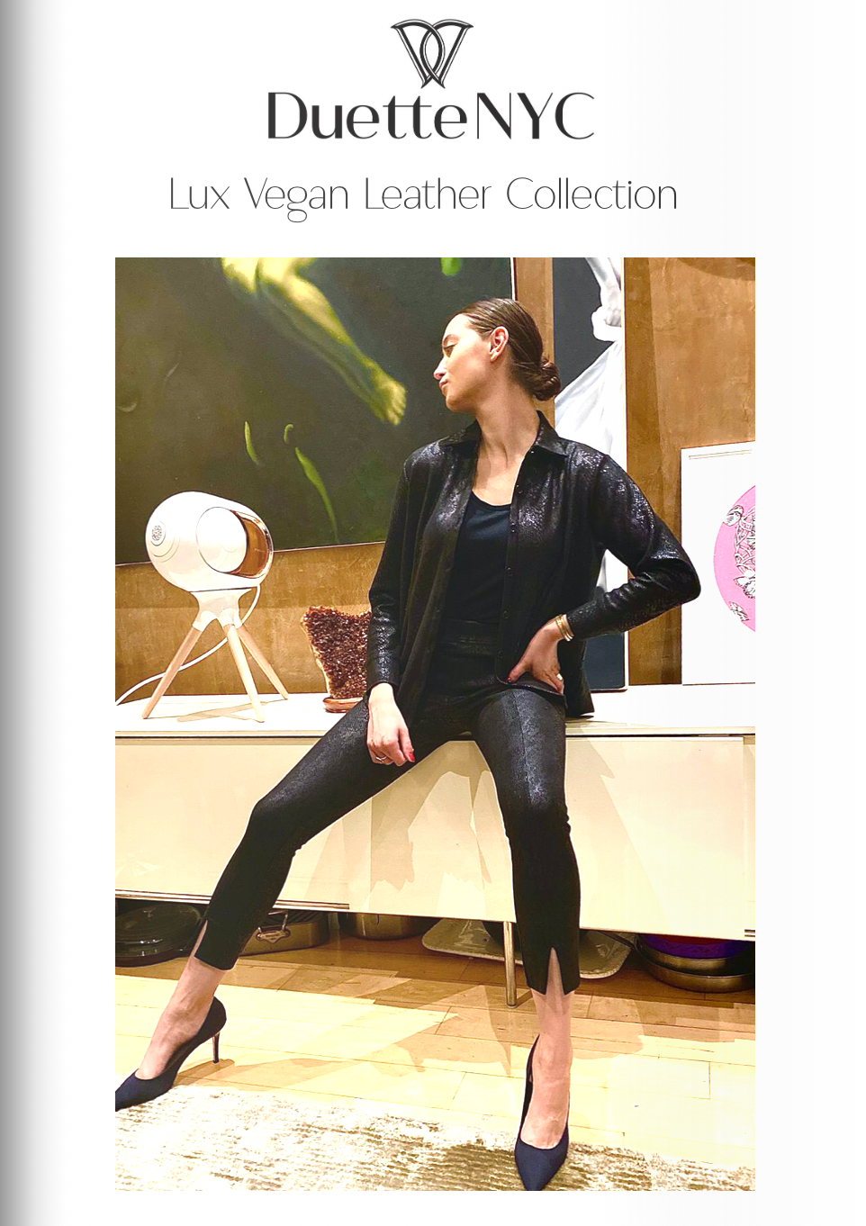 DuetteNYC Vegan Leather Lookbook