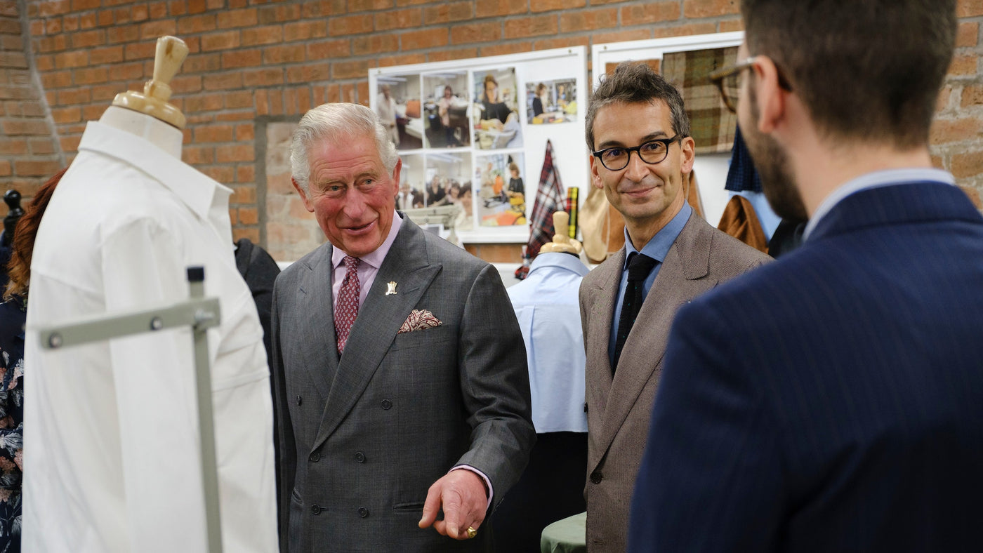 Prince Charles getting on board with sustainable fashion.