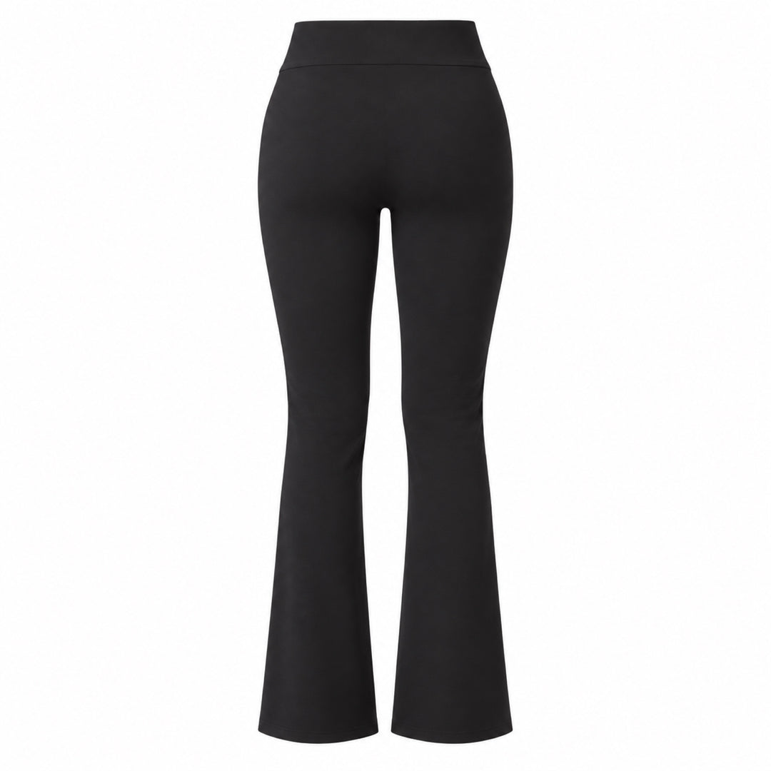 Christopher black jersey pant, back ghost view on white