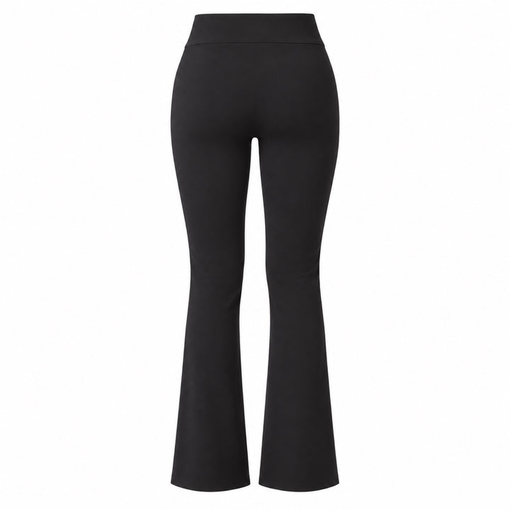 Christopher black jersey pant, back ghost view on white
