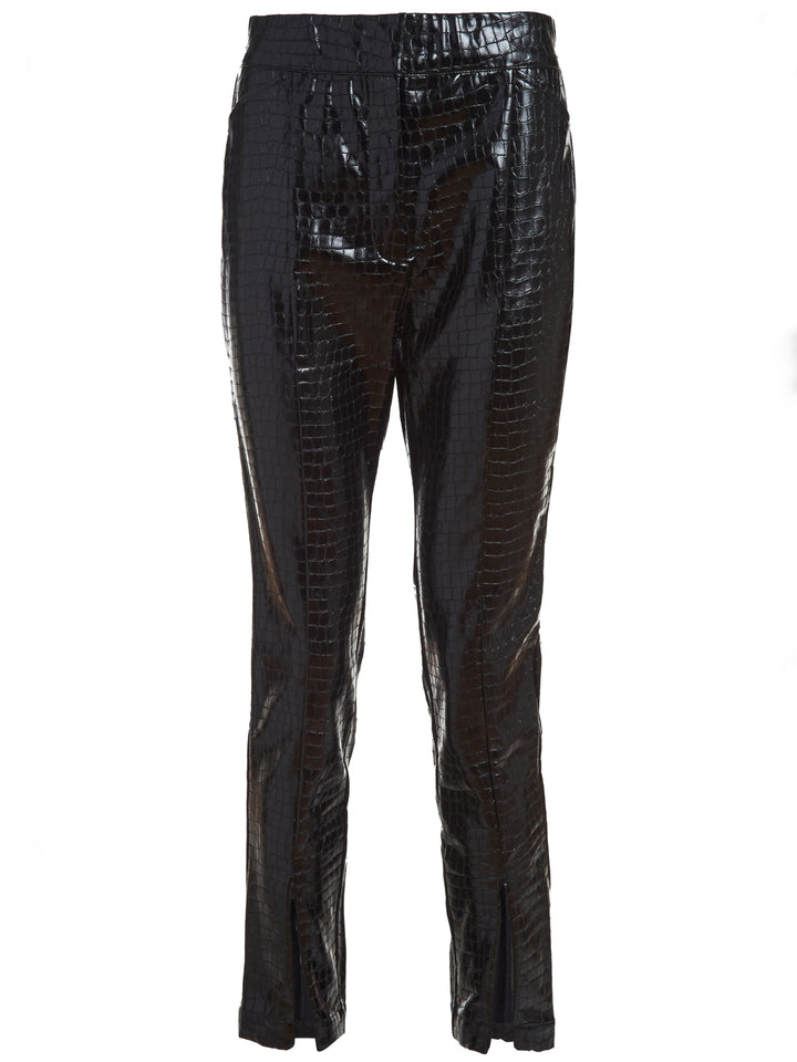 Vegan Leather Embossed Slim Pant - The Bleeker