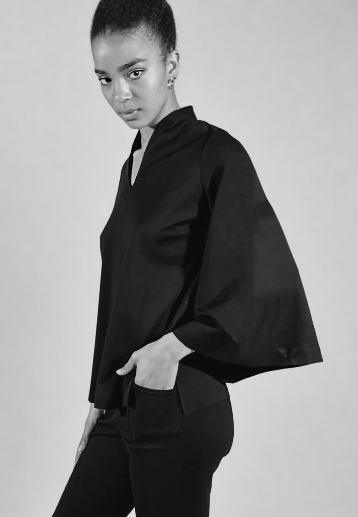 The Waverly Flutter Sleeve Tunic