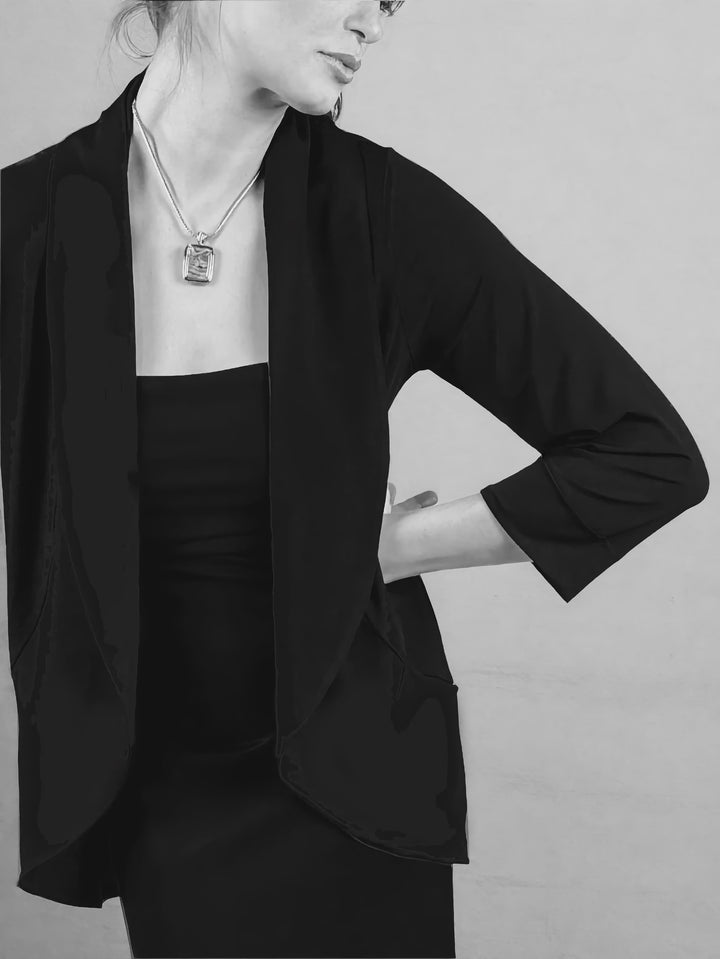Clinton Street Stretch Jersey Open Jacket