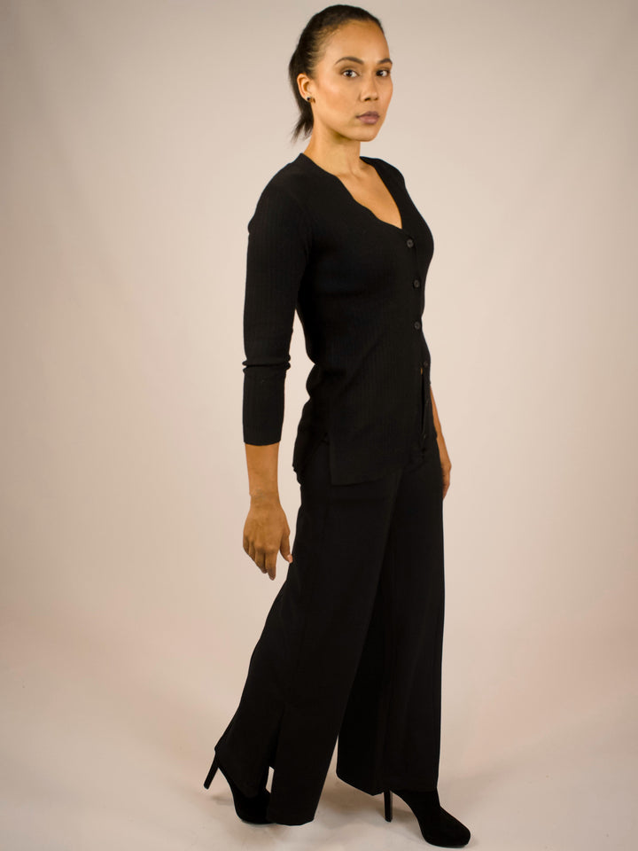 Wide Leg Pant - The Carmine