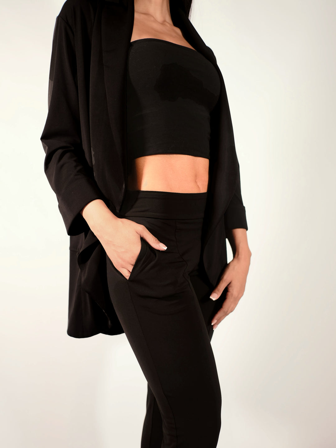 The Christopher Matte Jersey Slim Flare Pant