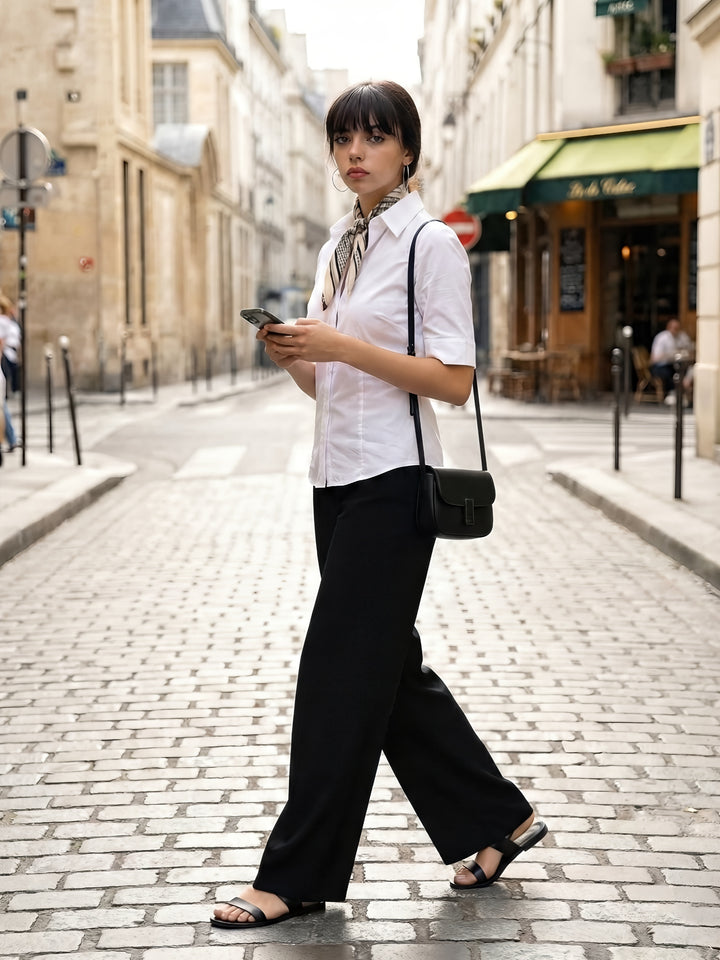 The Franklin Cotton Poplin Short Sleeve Shirt