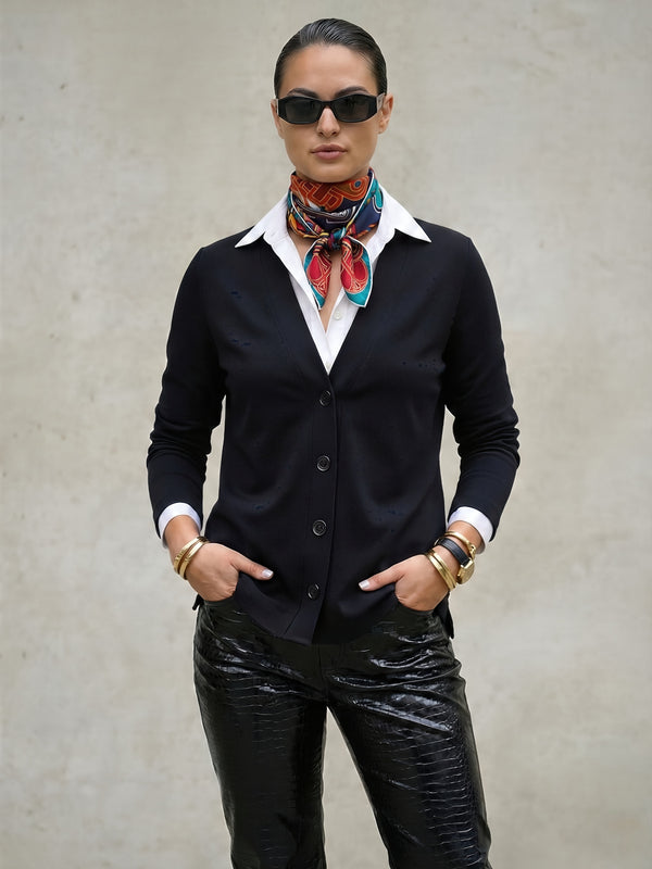 Ponte Knit Cardigan - The Greene