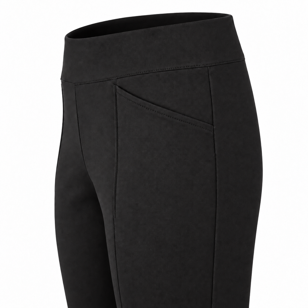Black Cropped Ponte Pant | The Duane