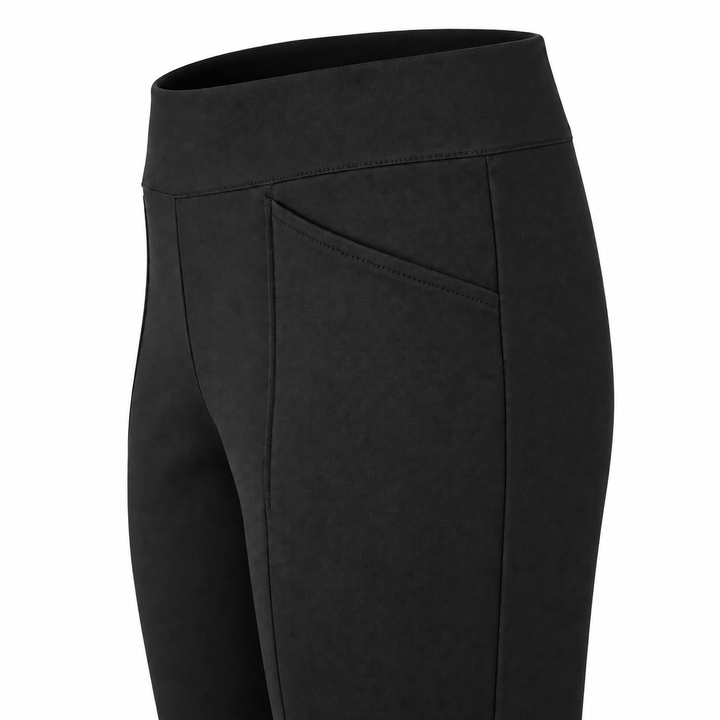 Black Cropped Ponte Pant | The Duane