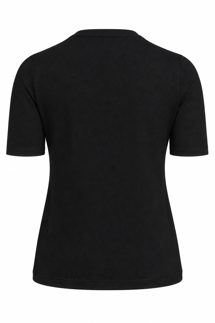 Black Modal V-Neck Performance Top | The Prince