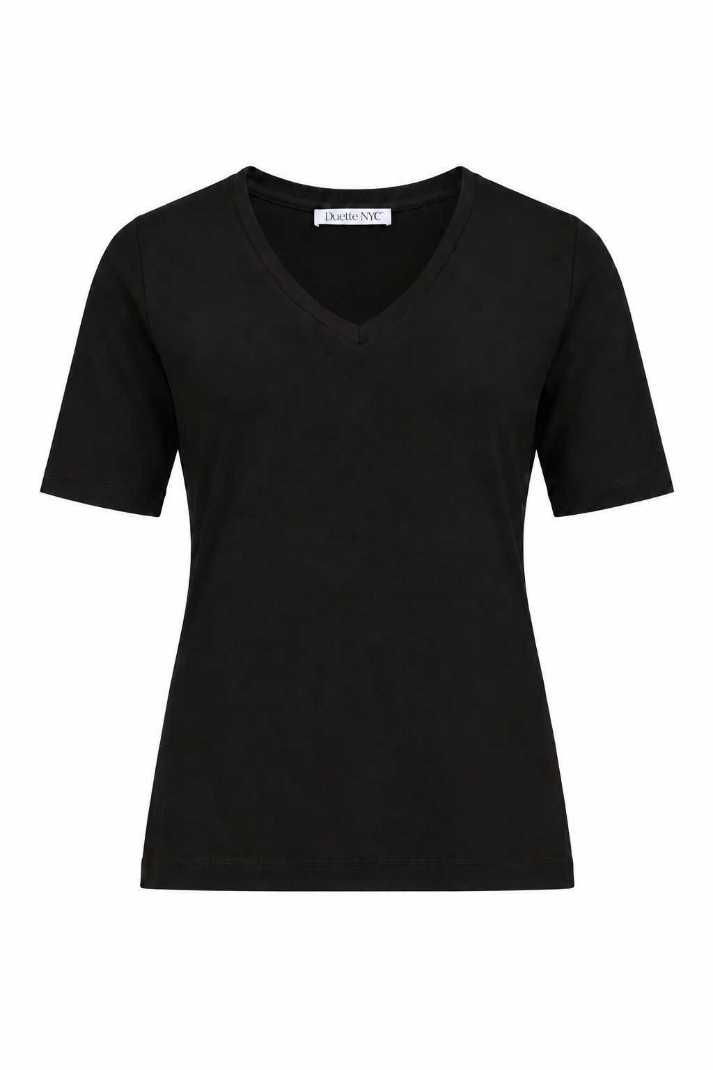 Black Modal V-Neck Performance Top | The Prince