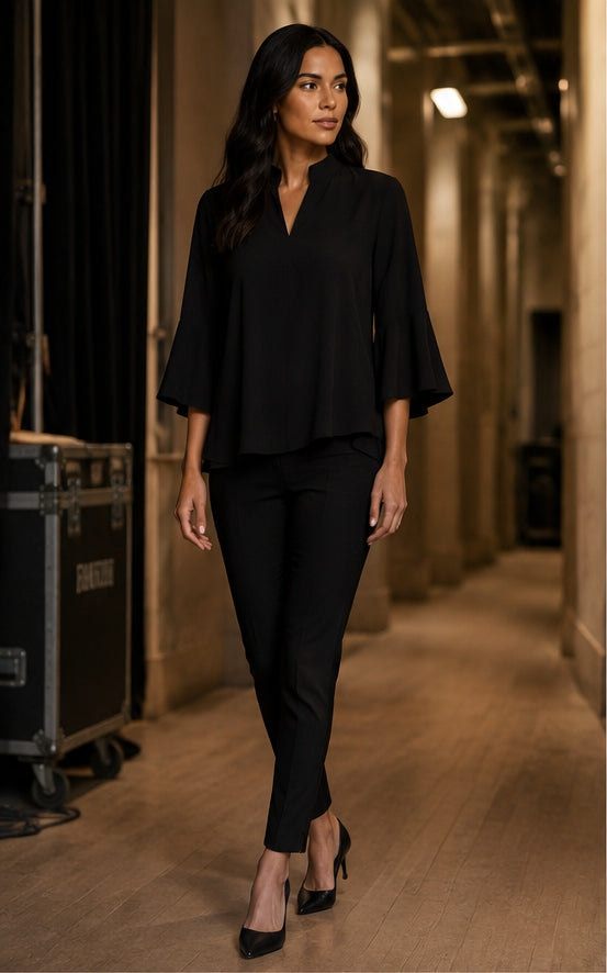 The Waverly Flutter Sleeve Top
