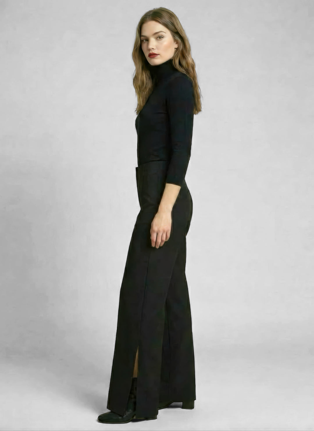 The Carmine Wide-Leg Ponte Pant