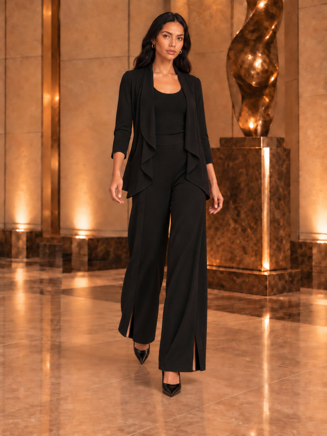 Wide-Leg Jersey Pant | The Liberty