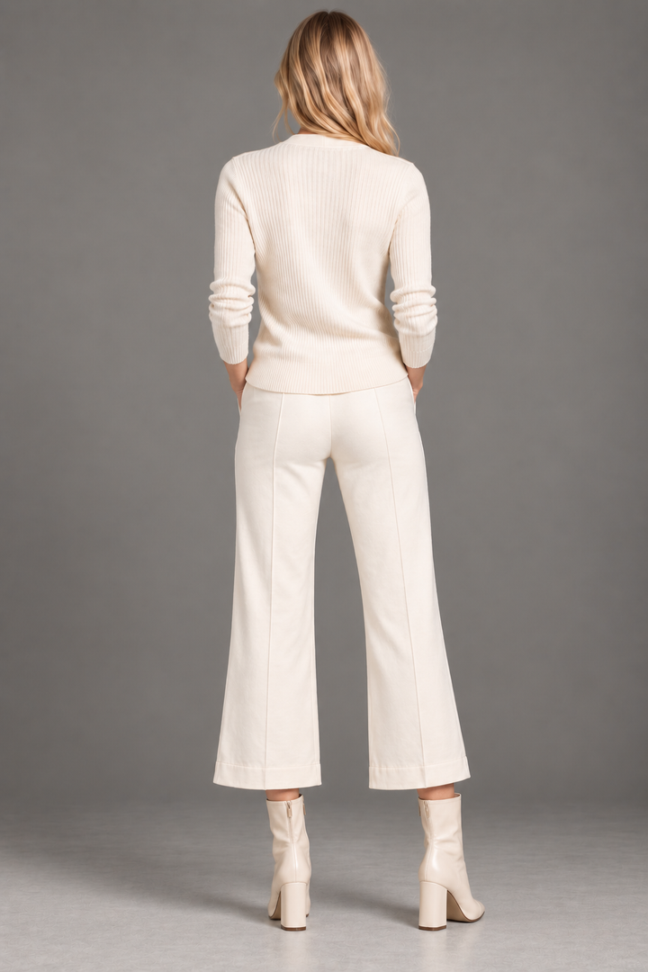 Perfect Fit Ponte Cropped Flare Pants - The Duane