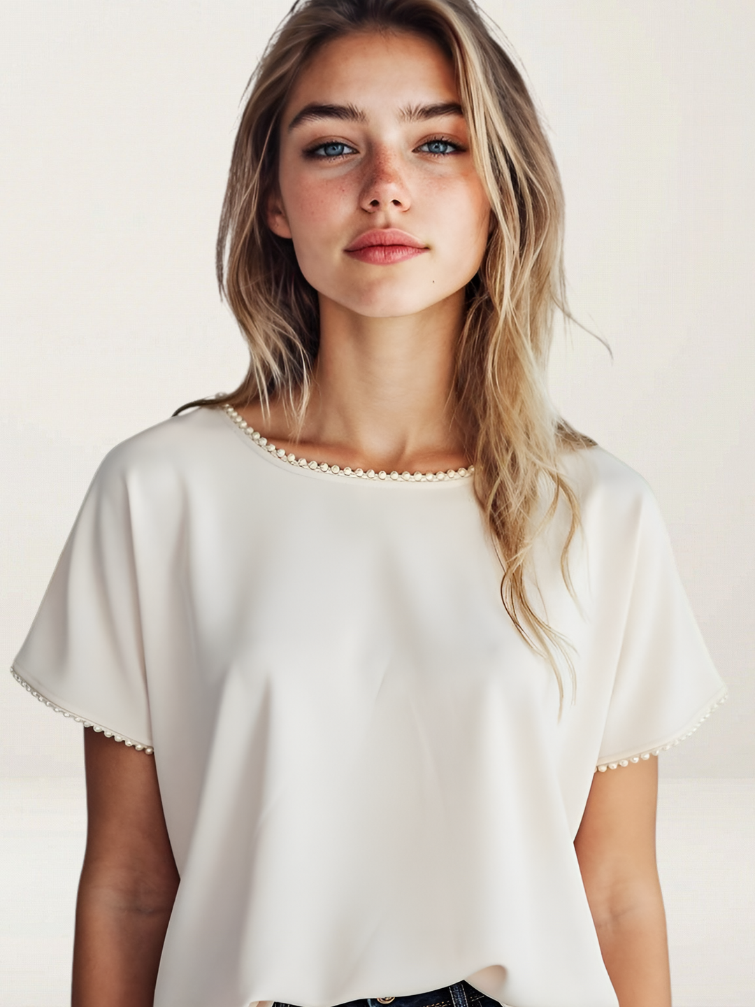 The Eldridge Top with Metal Details