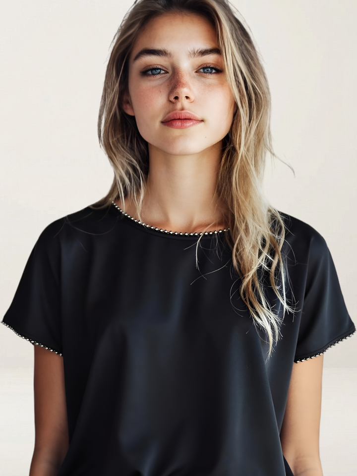 Relaxed Top with Metal Accents - The Eldridge