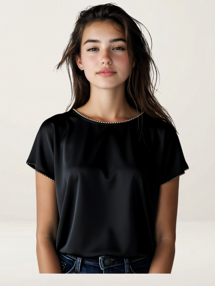 Relaxed Top with Metal Accents - The Eldridge