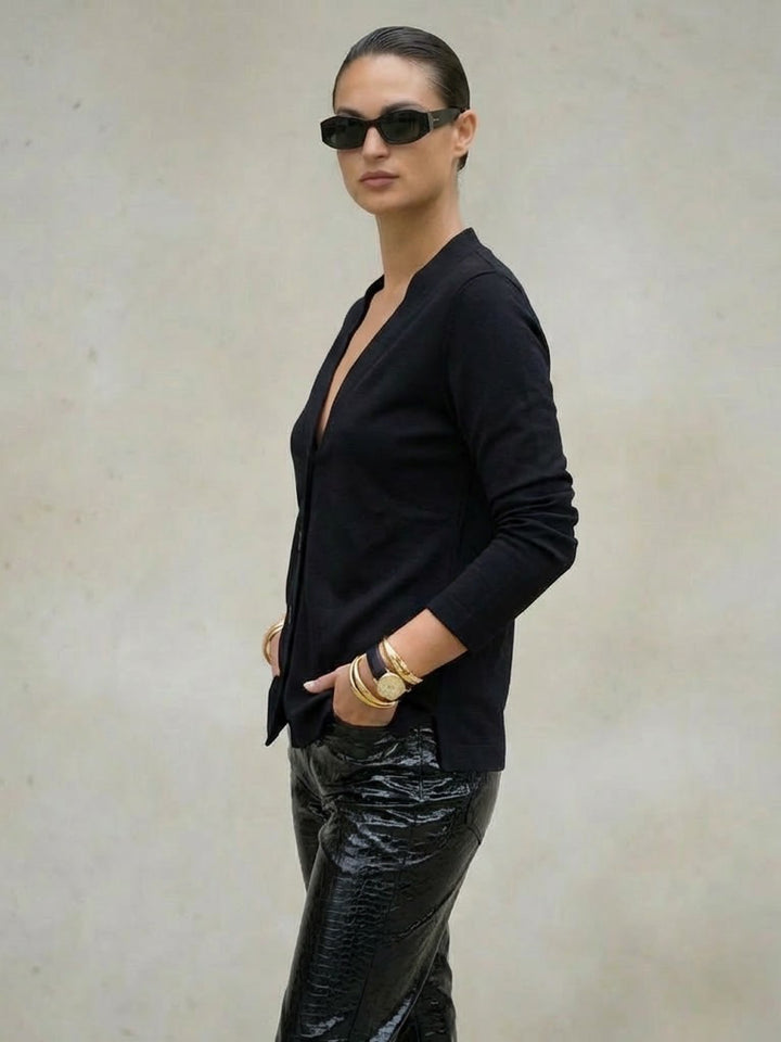 Ponte Knit Cardigan - The Greene