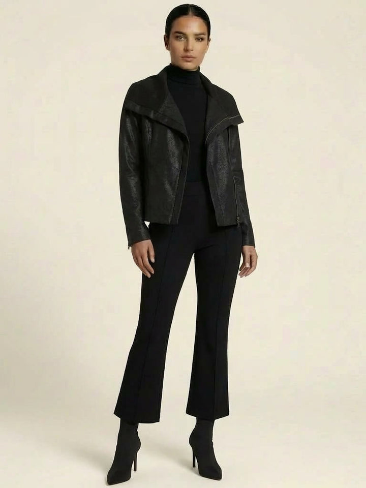 Perfect Fit Ponte Cropped Flare Pants - The Duane