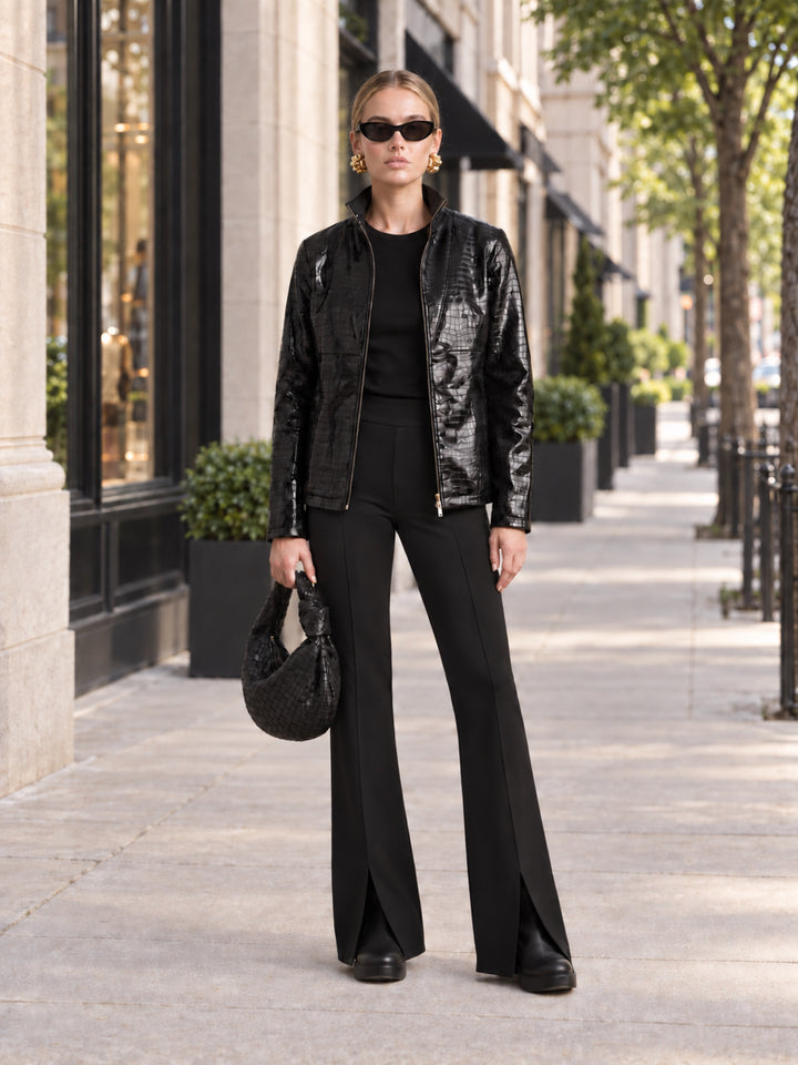 Black Slim Jersey Pant | The Christopher