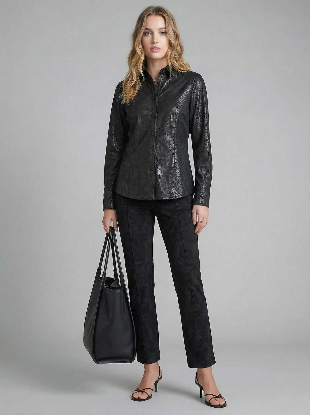 The Sullivan Python Suede Shirt