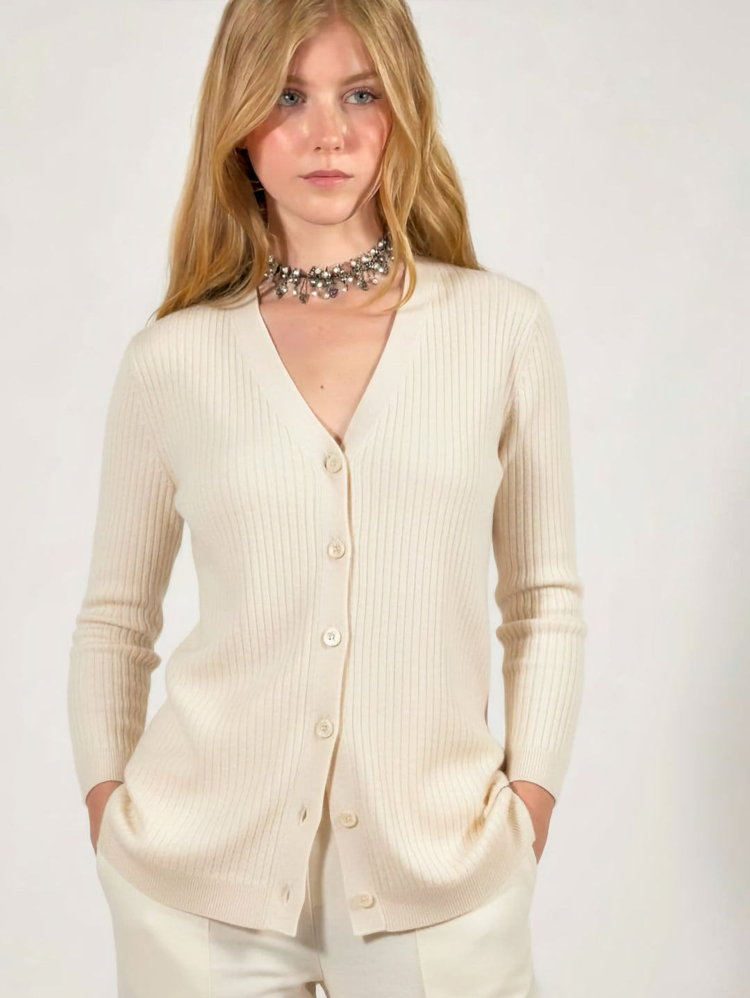 Cashmere Blend Cardigan - The Trinity