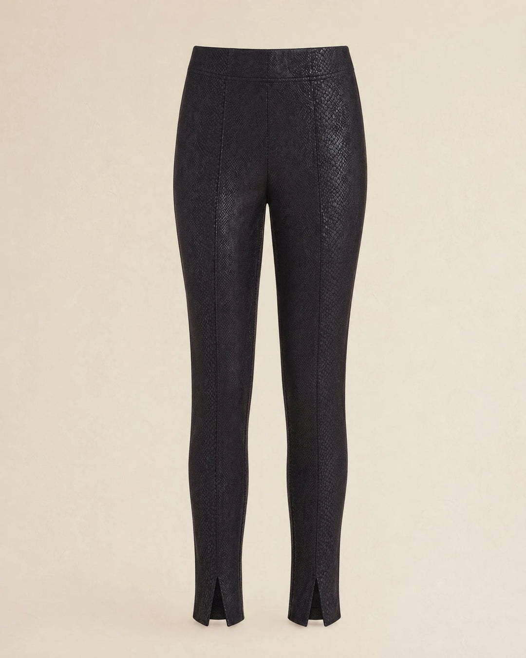 The Broome Slim Stretch Pants in Embossed Vegan Suede