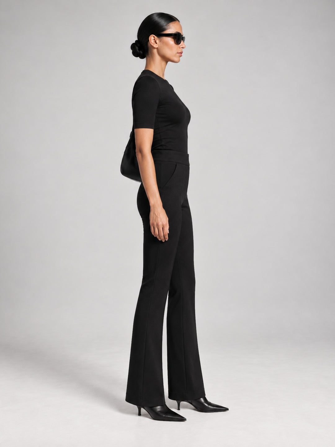 Black Bootcut Ponte Pant | The Essex