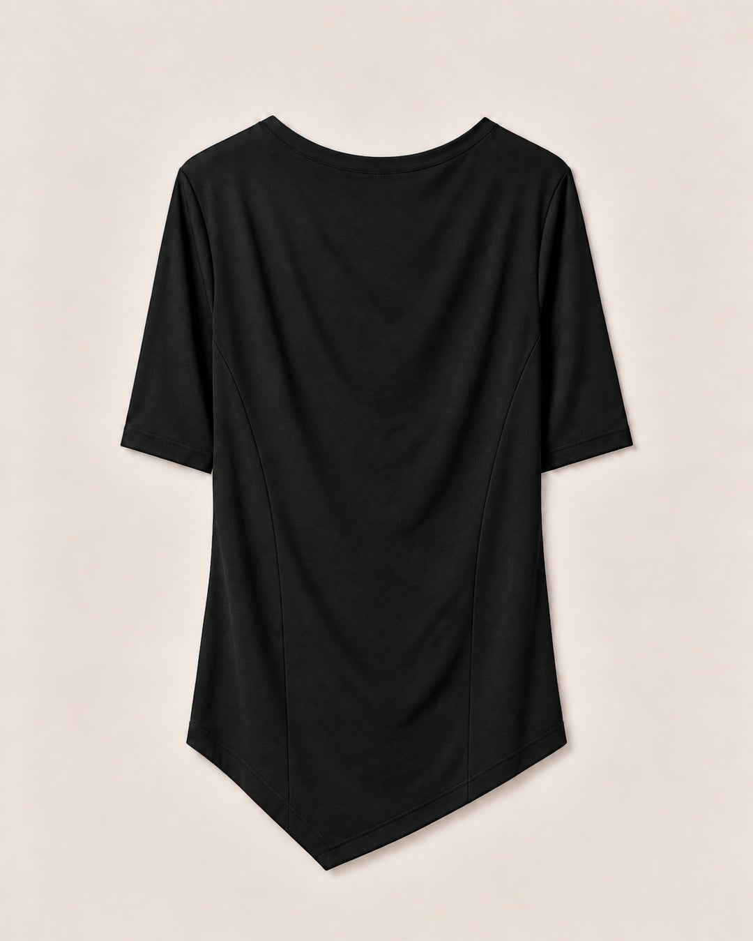 The Wall Drape-Neck Performance Top
