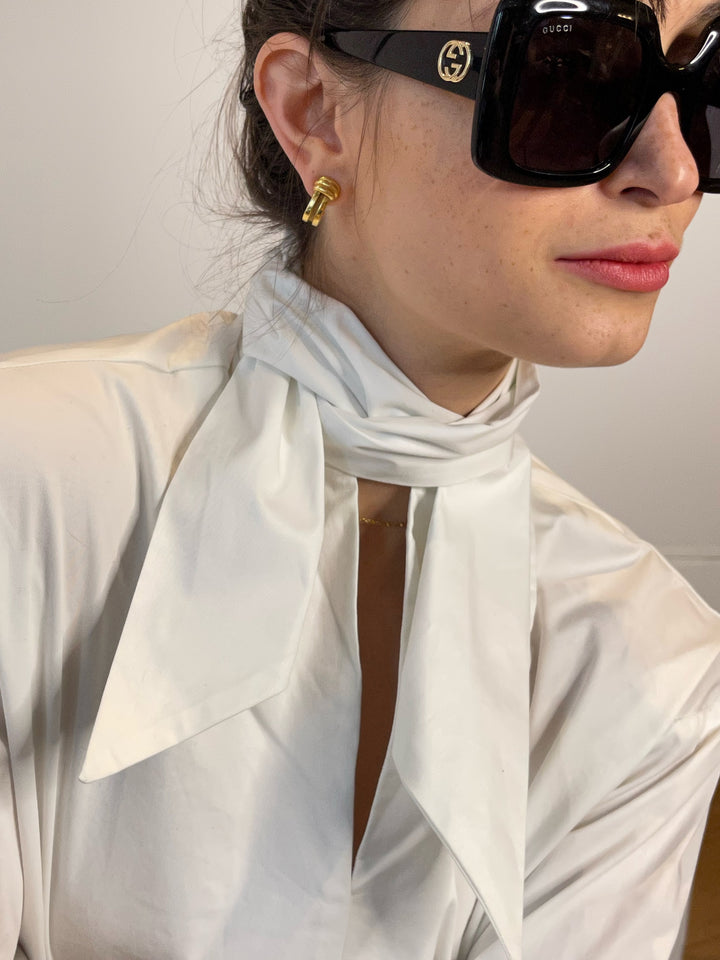 Organic Cotton Front Tie Shirt - The Charlton