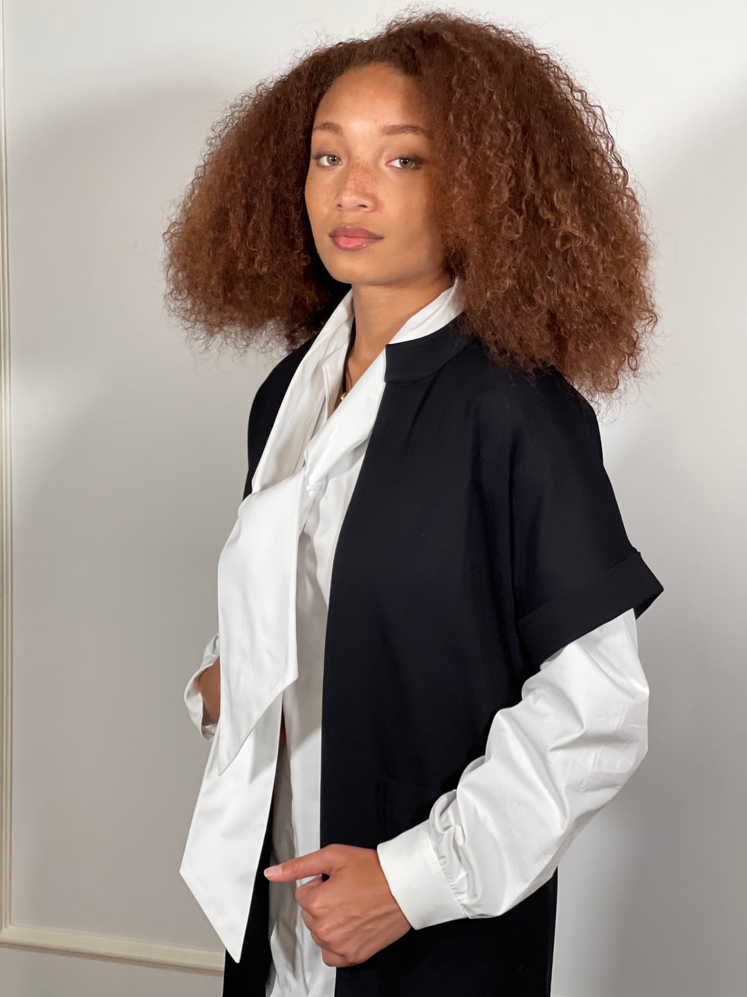 Organic Cotton Front Tie Shirt - The Charlton