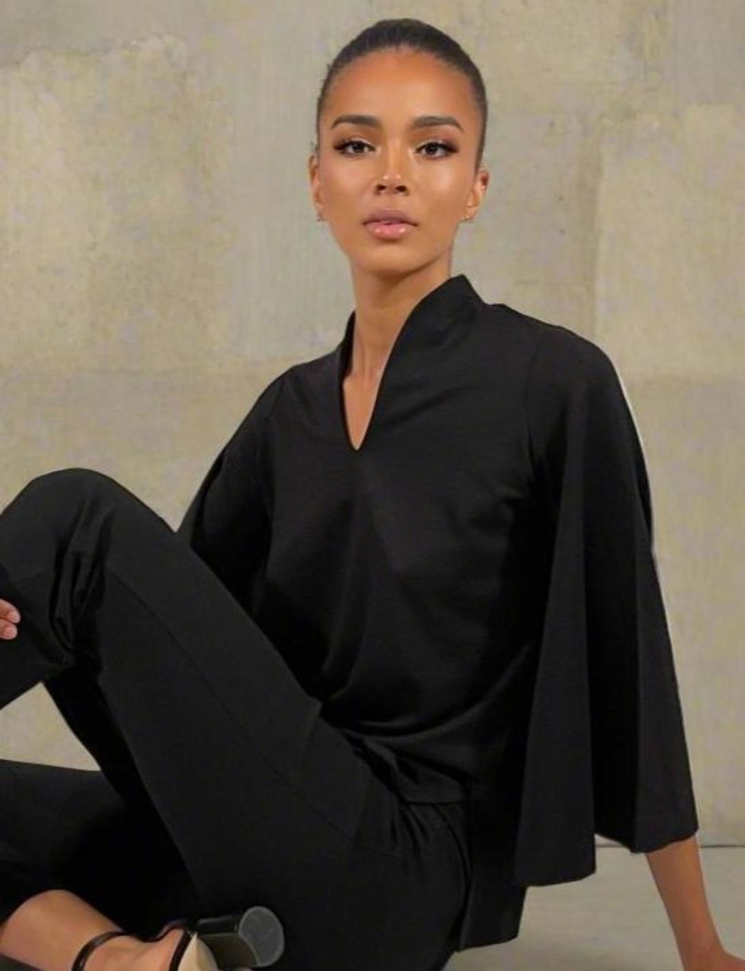 The Waverly Flutter Sleeve Tunic