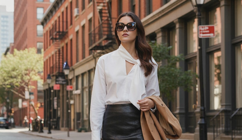 The Charlton Cotton Poplin Tie-Front Shirt