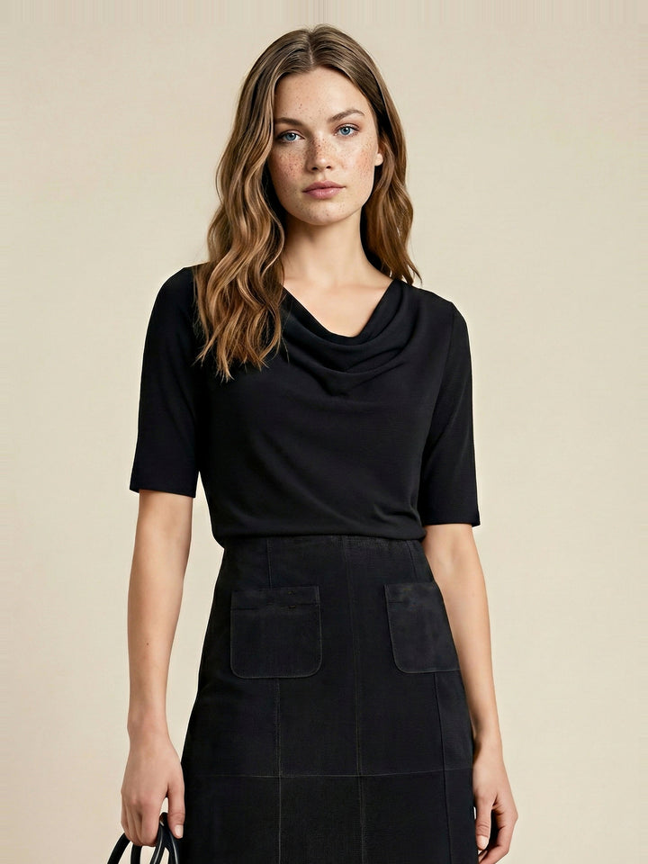 The Wall top in black, recropped for the Performers Edit