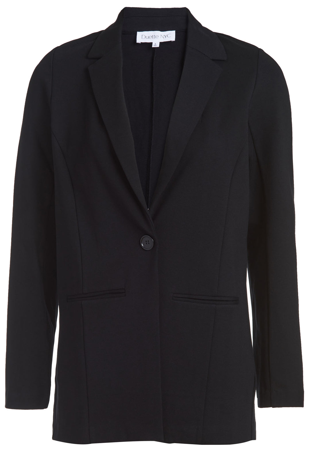 Luxury Ponte Knit Long Blazer - The Park - DuetteNYC