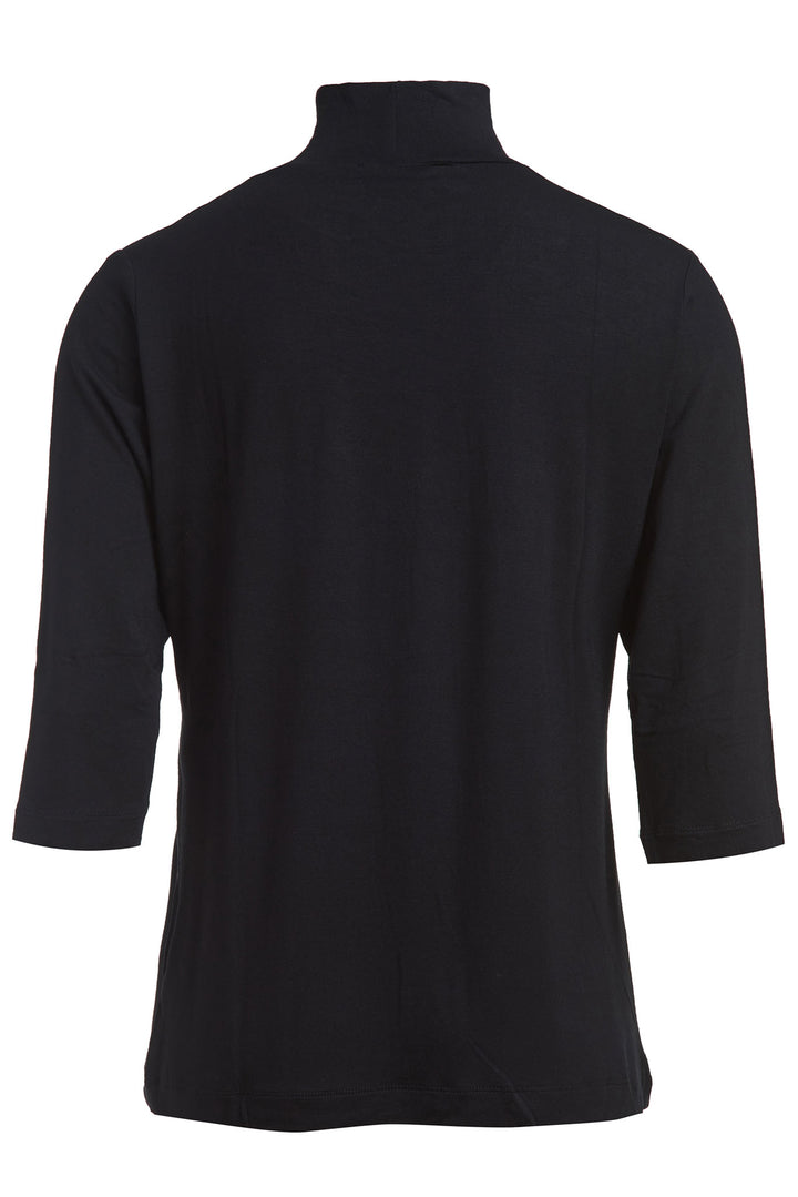 The Ludlow Perfect Mock Neck Tee - DuetteNYC