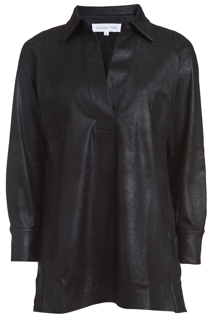 Matte Vegan Suede Tunic - The Mulberry - DuetteNYC