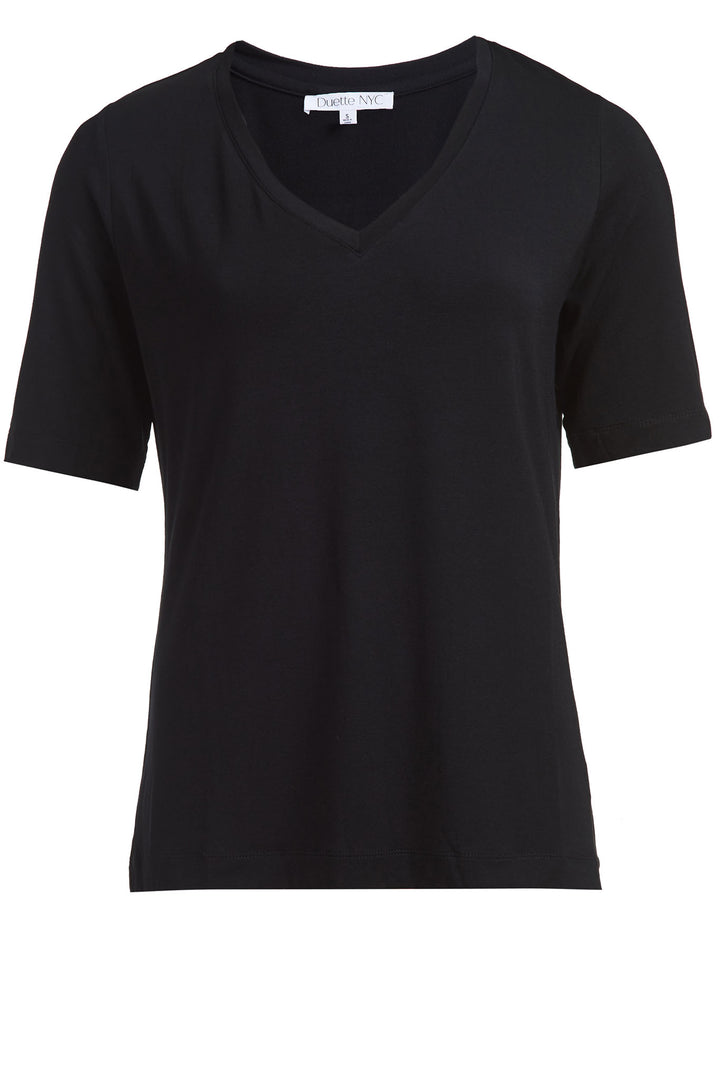 Fine Jersey Stretch Knit V Neck That Breathes and Cools - The Prince - DuetteNYC