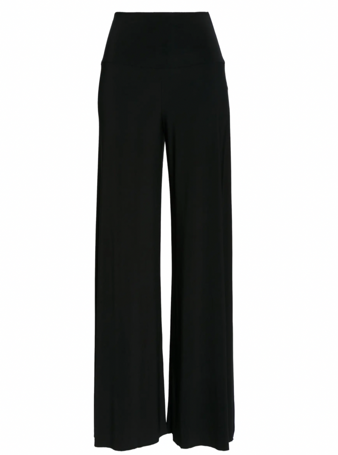 Stretch Jersey Pull On Pants with Wide Leg - The Liberty - DuetteNYC